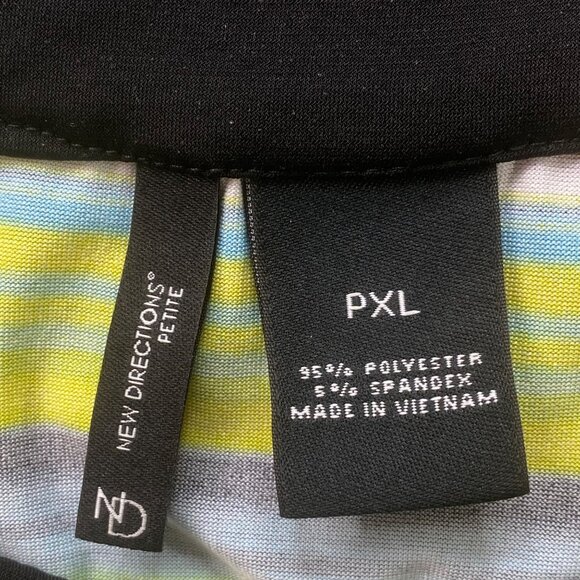 New Directions Dress Womens Petite PXL Maxi Sleeveless Multicolor Striped Boho - Picture 3 of 13